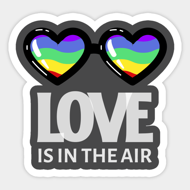 Love is in the air Sticker by Celebrate your pride